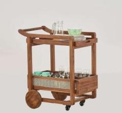 Shri Mintu's Louis Rosewood Solid Wood Bar Trolley