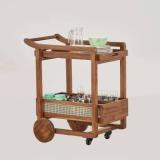 Shri Mintu's Solid Wood Bar Trolley