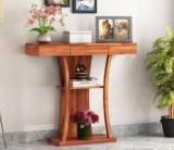 Shyam Handicraf Solid Wooden Console Table, Bedside Table For Bed Room, Side Table For Living Room Solid Wood Console Table