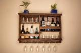 Shyam Handicraft Solid Wood Bar Cabinet