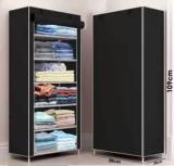 Shyam Ji Luxury 6 Tier Portable Wardrobe For Home With Pocket Carbon Steel Collapsible Wardrobe