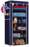 Shyam Ji Wardrobe/Multipurpose, Foldable Collapsible Fabric Organizer For Cloth 6 Shelve Carbon Steel Collapsible Wardrobe