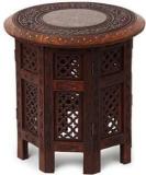 Simran Handicrafts Handcrafted Carved Solid Folding Coffee Table Solid Wood Side Table Solid Wood Side Table Solid Wood Side Table