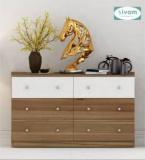 Sivom Treasure Multipurpose Storage Unit/Chest Of 6 Drawers Engineered Wood Free Standing Cabinet