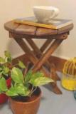 Sk Handicrafts Solid Wood Side Table