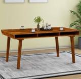 Smaart Craafts OTTO 4 SEATER DINING TABLE Solid Wood 4 Seater Dining Table