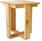 Smalshop Old Mill Rustic Solid Wood Side Table