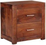 Smart Choice Furniture Rosewood _JIBS27_Matte Finish Solid Wood Bedside Table