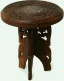 Smarts Collection Wooden Round Stool, Side Table, Corner Table, Center Table, End Table For Living Room & Bedroom Brown Solid Wood Side Table