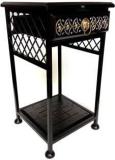 Smarts Collection Wrought Iron Bedside Table/End Table/Sofa Side Table/Corner Table With Drawer Storage Attractive Look For Bedroom, Living Room And Office Decoration Metal Side Table