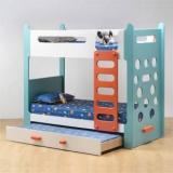 Smartsters Climbr Bunk Bed For Kids With Trundle & Ladder|Double Decker|3 Years Warranty| Engineered Wood Bunk Bed