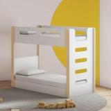 Smartsters Double Decker Bunk Bed For Kids With Soft Edge|Well Ventilated|3 Years Warranty| Engineered Wood Bunk Bed