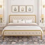 Sofani Metal Queen Size Bed / Cot Bed/ Palang Engineered Wood Queen Bed