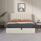 Sofani Wooden Bed Cot For Bedroom/Guestroom/Hotel's Engineered Wood Queen Hydraulic Bed