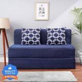 Solis Primus Comfort For All 4X6 Size For 2 Person Moshi Fabric Washable Cover 2 Seater Double Foam Fold Out Sofa Cum Bed