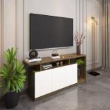 Spacesbyu Centaur TV Unit With Storage Cabinets| 25mm Thick Top | Engineered Wood TV Entertainment Unit