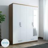 Spacewood Apex Engineered Wood 4 Door Wardrobe