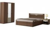 Spacewood Crescent Bedroom Set In Dark Acasia Finish