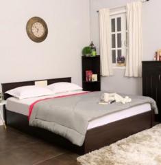 Spacewood Jupiter Engineered Wood Queen Bed With Storage