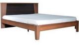 Spacewood Kosmo Elevate Queen Size Bed Without Storage In Woodpore Finish