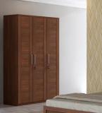 Spacewood Kosmo Grace Three Door Wardrobe In Rigato Walnut Finish