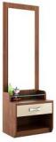 Spacewood Kosmo Lotus Dressing Table In Rigato Walnut & Beige Colour