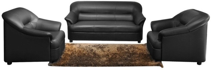 Spacewood Kosmo Pearl Sofa Set in Black Colour