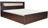 Spacewood Kosmo Saphire Queen Size Storage Bed In Woodpore Finish