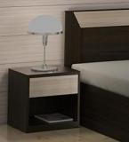 Spacewood Kosmo Stark Bed Side Table In Fumed Oak & Mountain Larch Finish