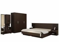 Spacewood Modern Living Akina Bedroom Set In Vermount Finish