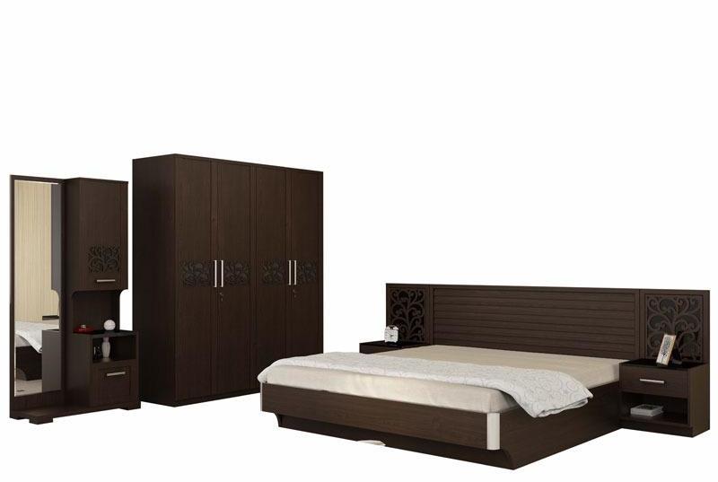 Spacewood Modern Living Akina Bedroom Set in Vermount Finish