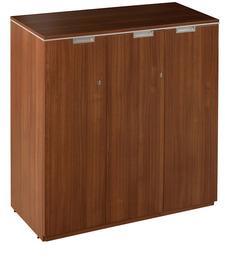 Spacewood Nova Mid Height Storage With Three Doors In Brown Colour