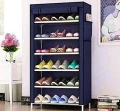 Spirited 6 Shelve Shoe Rack PP Collapsible Wardrobe