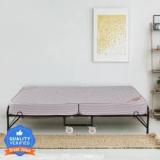 Springtek Folding Rollaway Bed With 6 Inches Mattress Metal Single Bed