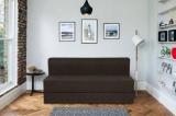 Springtek Folding Sofa Cum Bed Perfect For Guests Jute Fabric 6 X 6 Feet Double Sofa Bed