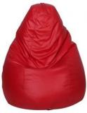 Star XL Classic Red Teardrop Bean Bag With Bean Filling