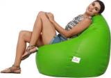 Star XXXL Classic Neon Green Teardrop Bean Bag With Bean Filling