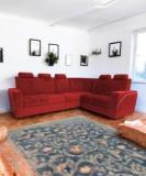 Starlet Farnitre Velvet L Shape 6 Seaters Sofa Set For Home Fabric 3 + 2 + 1 Sofa Set