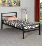 Steelwell | Lavender Bed with Headboard and Footboard, Heavy Mattress Platform, Noise Free Metal Single Bed