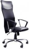 Stellar Hi Tech High Back Executive Leatherette & Mesh Chair In Black Colour