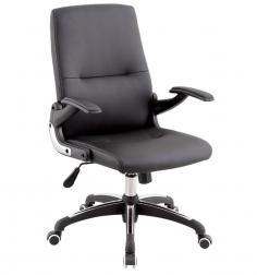 Stellar Medium Back Revolving Chair With Chrome Cladded Castors