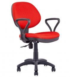 Stellar Office Chair In Black / Blue / Red Fabric Finish