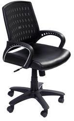 Stellar Office Chair In Black Mesh/PU Finish