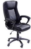 Stellar Rich & Famous High Back Executive Leatherette & Mesh Chair In Black Colour