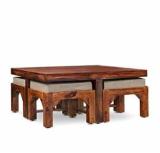 Stream Furniture Sheesham Solid Wood CoffeE Table For Living Room/Bedroom/Offices Solid Wood Coffee Table