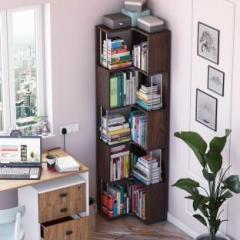 Studio Kook Vista Corner Bookshelf Engineered Wood Open Book Shelf