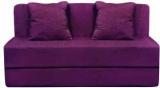 Style Crome Two Seater Sofa Cum Bed With Two Cushion Perfect For Guests Magenta Single Sofa Bed