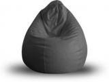 Style Homez XL Classic XL Size Grey Color With Beans Teardrop Bean Bag With Bean Filling