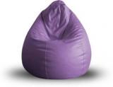 Style Homez XL Classic XL Size Purple Color With Beans Teardrop Bean Bag With Bean Filling