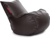 Style Homez XL Mambo XL Size Chocolate Brown With Beans Lounger Bean Bag With Bean Filling